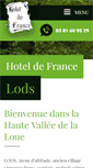 Mobile Screenshot of hoteldefrancelods.com